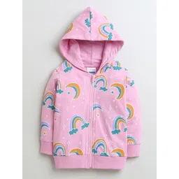 BUMZEE Girls Printed Hooded Sweatshirt image 2