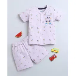 bumzee Girls Printed Jablas & Shorts Set-picture-13