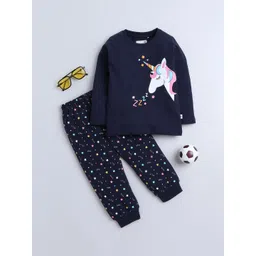 BUMZEE Girls Printed Pure Cotton Night suit-picture-22