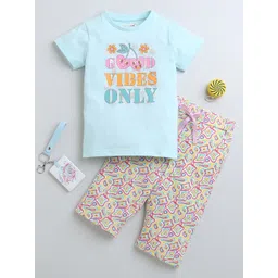 BUMZEE Girls Printed Pure Cotton Night suit-picture-23