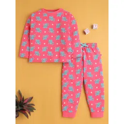 BUMZEE Girls Printed Pure Cotton Night suit-picture-19