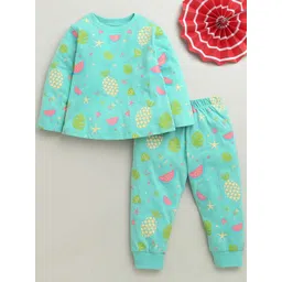 BUMZEE Girls Printed Pure Cotton Night suit-picture-13