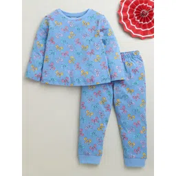 BUMZEE Girls Printed Pure Cotton Night suit-picture-28