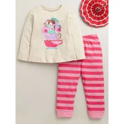 BUMZEE Girls Printed Pure Cotton Night Suit-picture-29