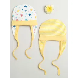 BUMZEE GirlsPack Of 2Printed CottonBeanie-picture-16