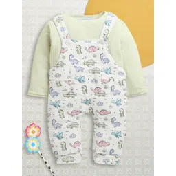 BUMZEE Infant-Boys Graphic Printed Dungaree With T-Shirt-picture-25
