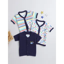 BUMZEE Infant Boys Pack Of 3 Cotton Jhablas-picture-14