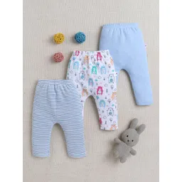 BUMZEE Infant Boys Pack Of 3 Printed Cotton Lounge pants-picture-29