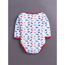 BUMZEE Infants Boys Pack Of 3 Printed Cotton Bodysuits image 4