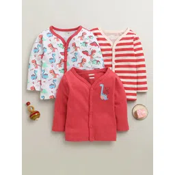 BUMZEE Infants Boys Pack Of 3 Printed Cotton Jhablas Peb10688-picture-15