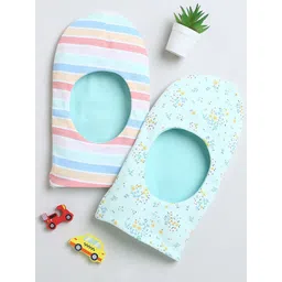 BUMZEE Infants Girls Pack Of 2 Printed Reversible Balaclava Caps-picture-32