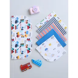 BUMZEE Infants Pack of 6 Printed Bibs-picture-30