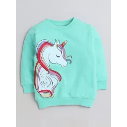 Bumzee Kids Mint Green Printed Full Sleeves Sweatshirt-picture-43