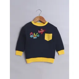 Bumzee Kids Navy Cotton Graphic Sweatshirt-picture-42