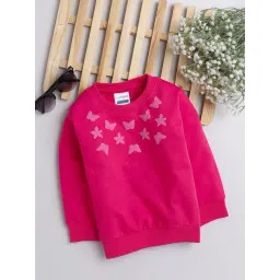 Bumzee Kids Pink Printed Full Sleeves Sweatshirt-picture-21