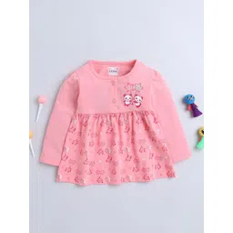 BUMZEE Print Full Sleeves Cotton Fit and Flare Dress-picture-11