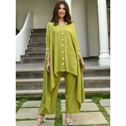 Bunaai V-Neck Flared Sleeves Tunic & Palazzos-picture-32