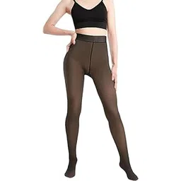 bunny bae Fleece Lined Tights for Women Leggings Warm Thick Thermal Opaque Tights Stretch Pantyhose for Winter-picture-52