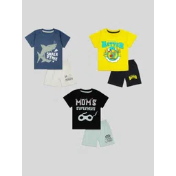 BURBN Boys Printed T-shirt with Shorts-picture-42