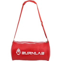burnlab Gym Faux Leather Bag( Red)-picture-23