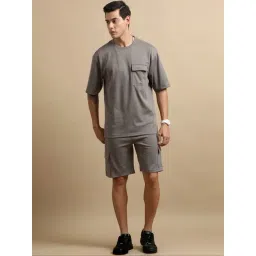 Bushirt Warm Grey Loose Fit Co-Ord Sets-picture-33