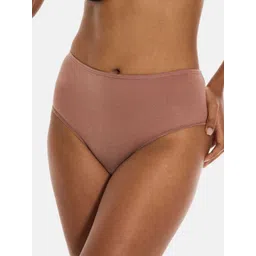 Butt-Chique Women Pink Mocha Full Lace Back Coverage Mid-Rise Hipster Panty Brief-picture-11
