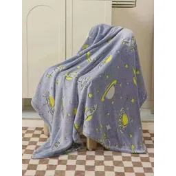 Butterthief Blue Cartoon Characters Microfiber Mild Winter 210 GSM Single Bed Blanket-picture-54