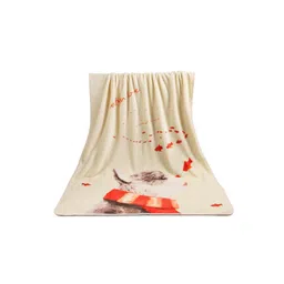 Butterthief Kids Cream-Coloured Cartoon Characters AC Room 233 GSM Single Bed Blanket-picture-37