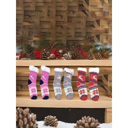 Butterthief Kids Pack Of 3 Patterned Calf Length Socks-picture-24