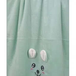 Butterthief New Born Baby Super Soft Fur Baby Wrapper Cum Baby Bath Towel - Green-picture-12