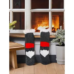 Butterthief Unisex Patterned Calf-Length Sherpa Socks-picture-23
