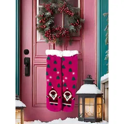 Butterthief Unisex Patterned Calf-Length Sherpa Socks-picture-20