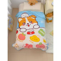 Butterthief White & Orange Cartoon Characters Mink Heavy Winter 350 GSM Blanket-picture-35