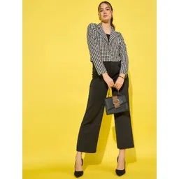 buy new trend BuyNewTrend Cotton Blend Lapel Collar Short Blazer Shrug-picture-24