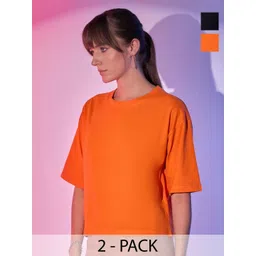 BUY NEW TREND Women 2 V-Neck Pockets Boxy T-shirt-picture-32