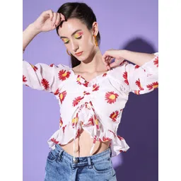 BUY NEW TREND Women Floral Printed Crop Top-picture-37
