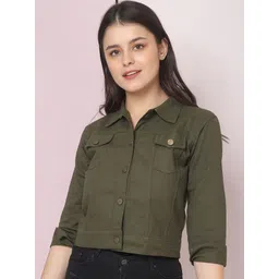 BUY NEW TREND Women Lightweight Denim Jacket with Embroidered-picture-31