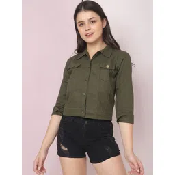 BUY NEW TREND Women Lightweight Denim Jacket with Embroidered-picture-36