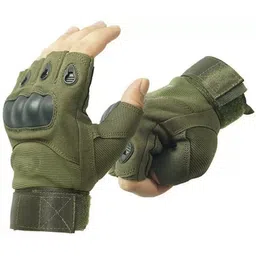 buyfeb Half Finger Hand Gloves for Bike Riding, Sports, Cycling, Travelling, Camping Gym & Fitness Gloves-picture-18