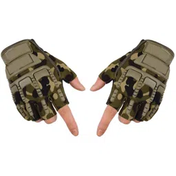 buyfeb Half Finger Hand Gloves for Bike Riding, Sports, Cycling, Travelling, Camping Gym & Fitness Gloves-picture-32