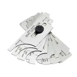 Buyohlic International 7 Blades Fillet Welding Gauge with 1.25 x 4 inch (31.6 x 101.6 mm) Blade Size for Checking Leg Length and Throat Thickness, 9C-M5JM-JIBS-picture-12