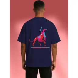 BUYTHATTRENDZ Graphic Printed Drop-Shoulder Sleeves Cotton Oversized T-shirt-picture-13