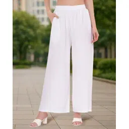 buythattrendz Women Flared Palazzo with Elasticated Waist-picture-28