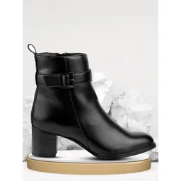 Bxxy Ankle Zipper Boots With Heels-picture-13