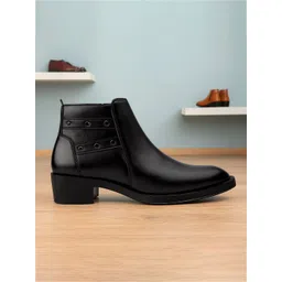 Bxxy Men 2 Inch Height Increasing High Heel Ankle Chelsea Boots-picture-21