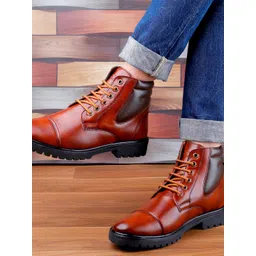 Bxxy Men Textured High-Top Regular Boots-picture-13