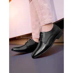 Bxxy Men Textured Leather Derbys Shoes-picture-20