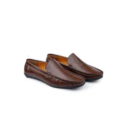 Bxxy Men Textured Round Toe Leather Formal Loafers-picture-16