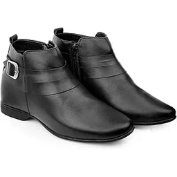 bxxy Men's 3.5 Inch Hidden Height Increasing Faux Leather Material, Casual Formal Slip-On Boot.-picture-20