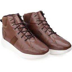 bxxy Men's 3.5 Inch Hidden Height Increasing/Elevator, Faux Leather Material Casual Sneaker Laceup Ankle Boot.-picture-27